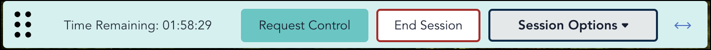 Image of Remote Assist Session Toolbar